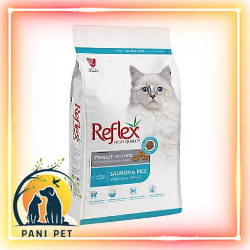 غذای گربه عقیم شده (استرلایزد) با طعم ماهی سالمون و برنج برند رفلکس